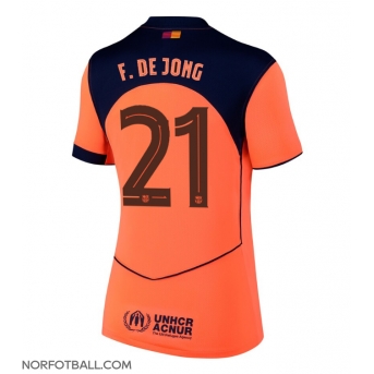 Billige Fotballdrakt Barcelona Frenkie de Jong #21 Replika Tredjedrakt Dame 2025-26 Kortermet